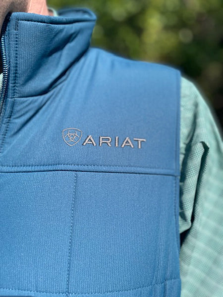 Men's Ariat Blue Puff Vest - 10041521 - Blair's Western Wear Marble Falls, TX