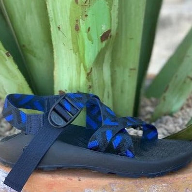 Men's Classic Z1 Chaco Sandal single black and blue strap 