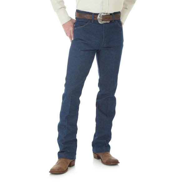Men's Wrangler Cowboy Cut Rigid Slim Fit Blue Boot Jean - 935NAV