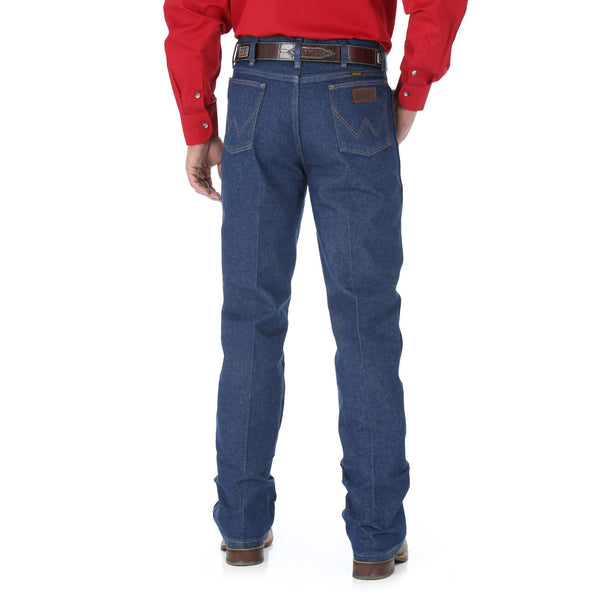 Men's Wrangler Cowboy Cut Rigid Regular Fit Blue Boot Jean - 945NAV - Blair's Western Wear Marble Falls, TX