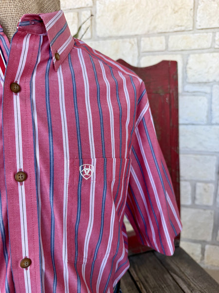 Men's Ariat Short Sleeve Stripe Shirt