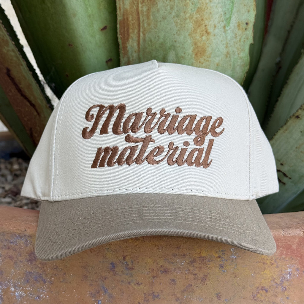 Women's Marriage Material Snapback Cap