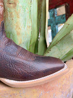 Men's Ariat Chocolate & Tan Square Toe Western Boots