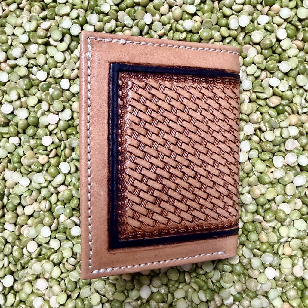 Men's Bifold Basketweave Wallet
