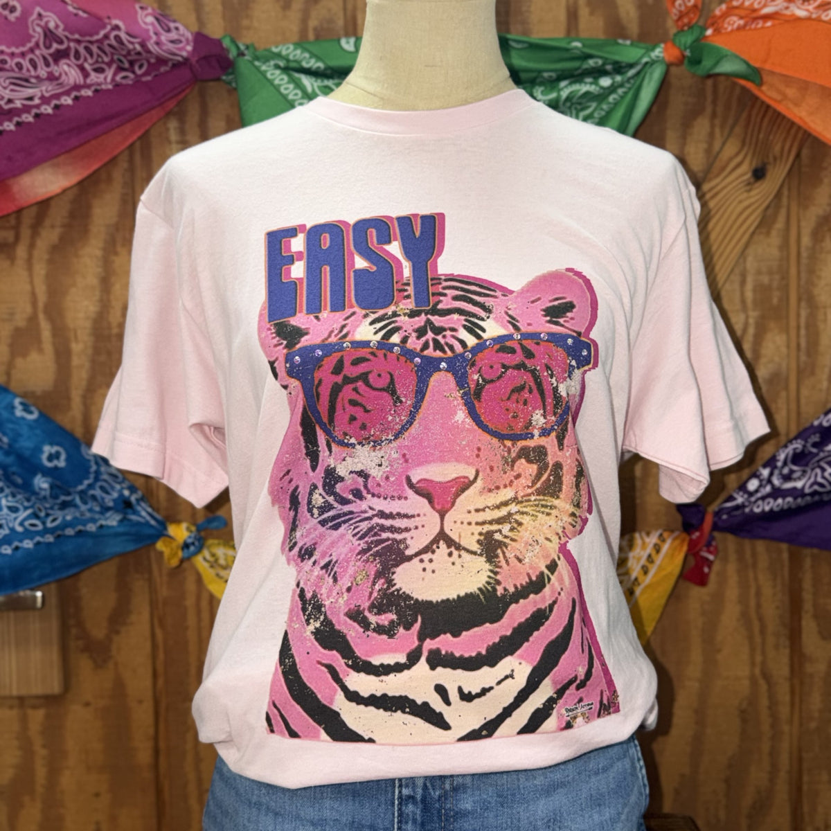 Women's Easy Tiger Cool Cat Graphic Tee