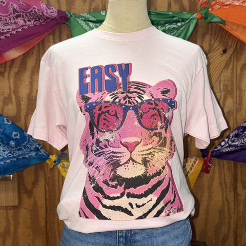 Women's Easy Tiger Cool Cat Graphic Tee
