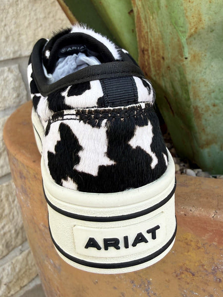 Women's Cowhide Print Platform Sneaker