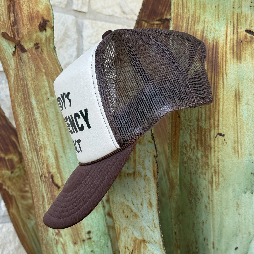 Women's Somebody's Emergency Contact Trucker Cap
