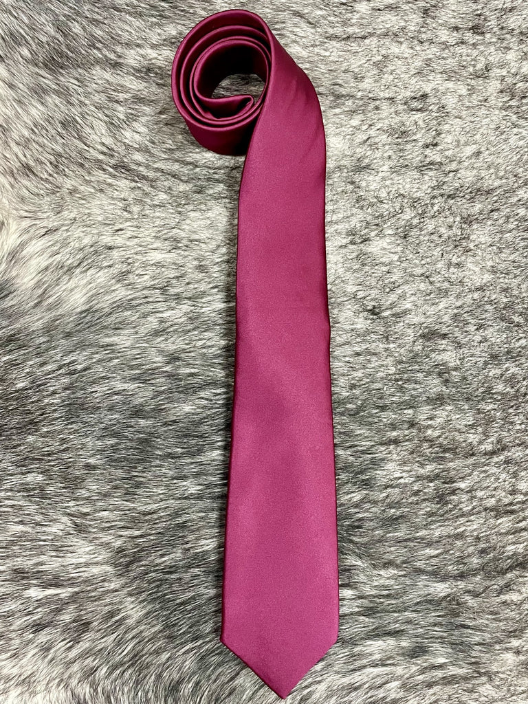 Men's Solid Maroon Necktie