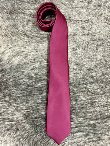 Men's Solid Maroon Necktie
