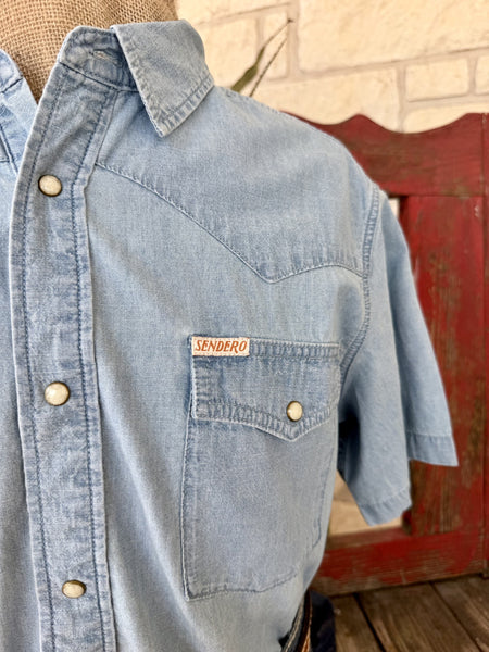 Men's Sendero Chambray Denim Short Sleeve Shirt
