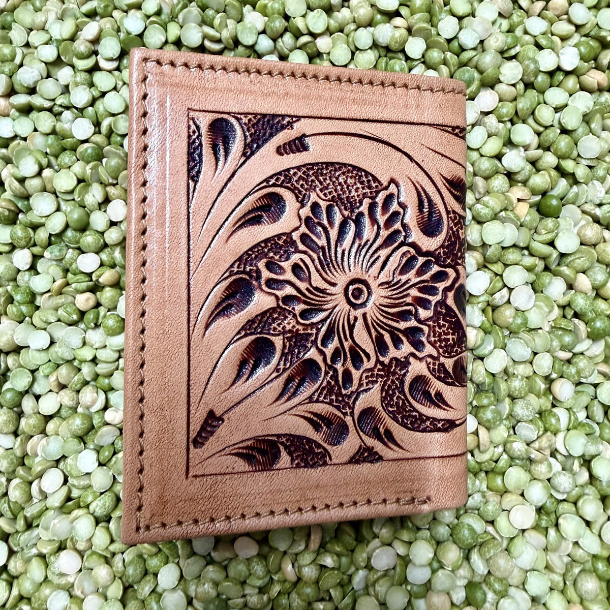 Men's Bifold Texas Tooled Wallet