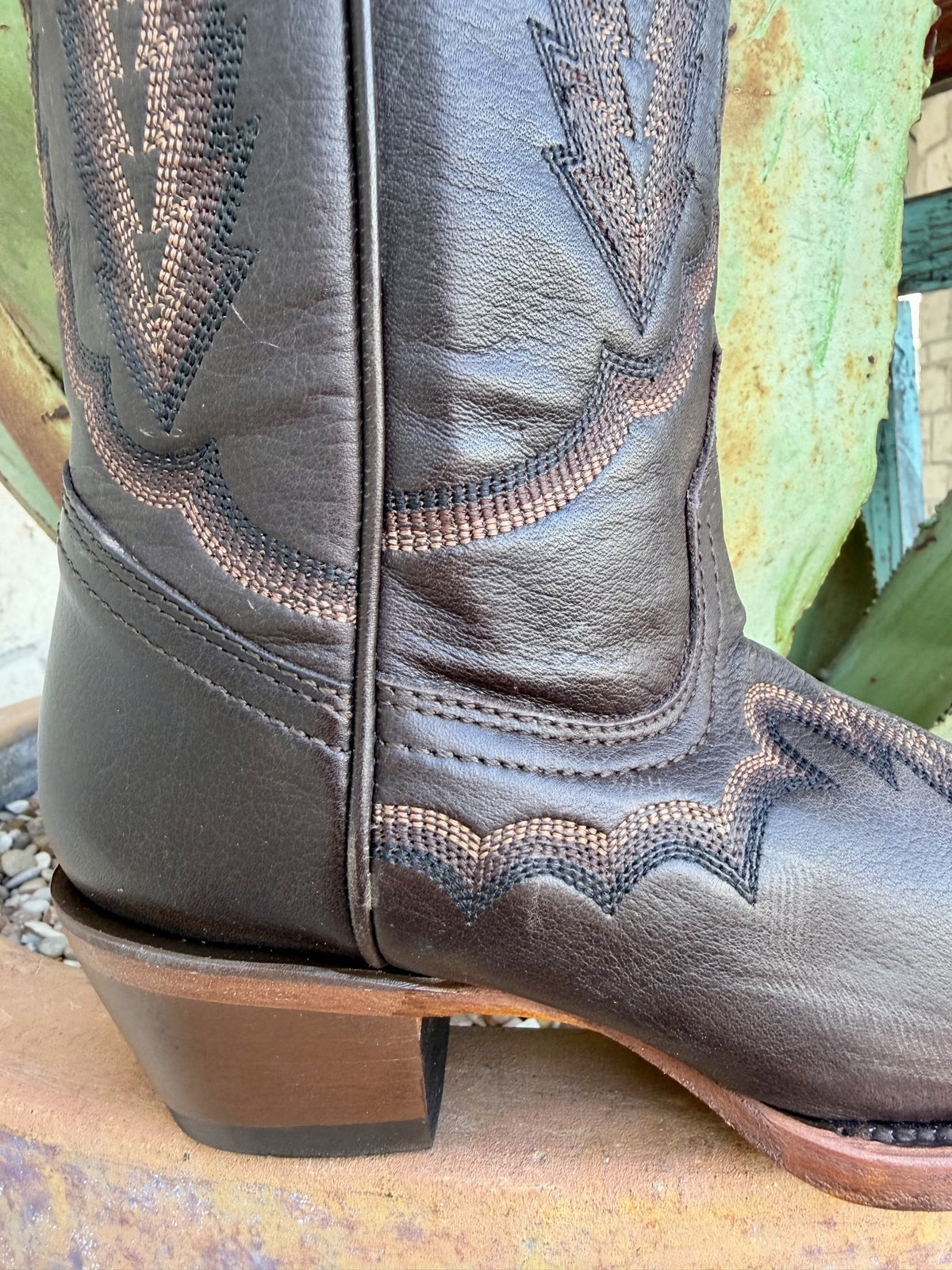 Women's Corral Dark Chocolate Tall Zip Western Boots