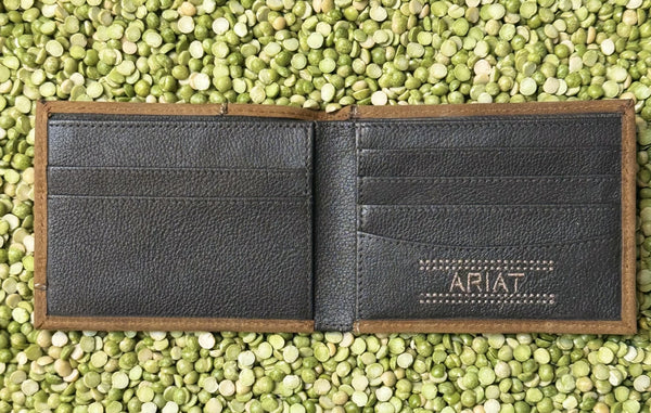 Men's Bifold Flip Logo Wallet