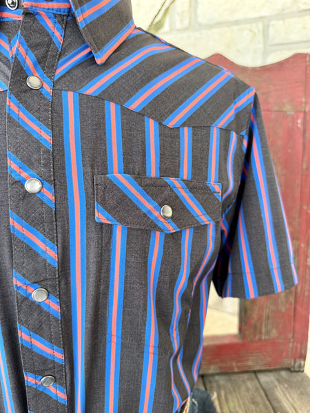 Men's Panhandle Slim Short Sleeve Stripe Shirt