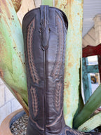 Women's Corral Dark Chocolate Tall Zip Western Boots