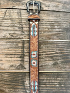 Kids' Painted Tooled Western Belt