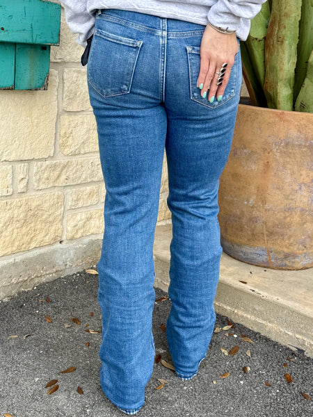 Ladies Stretch Bootcut Jeans - LV2175