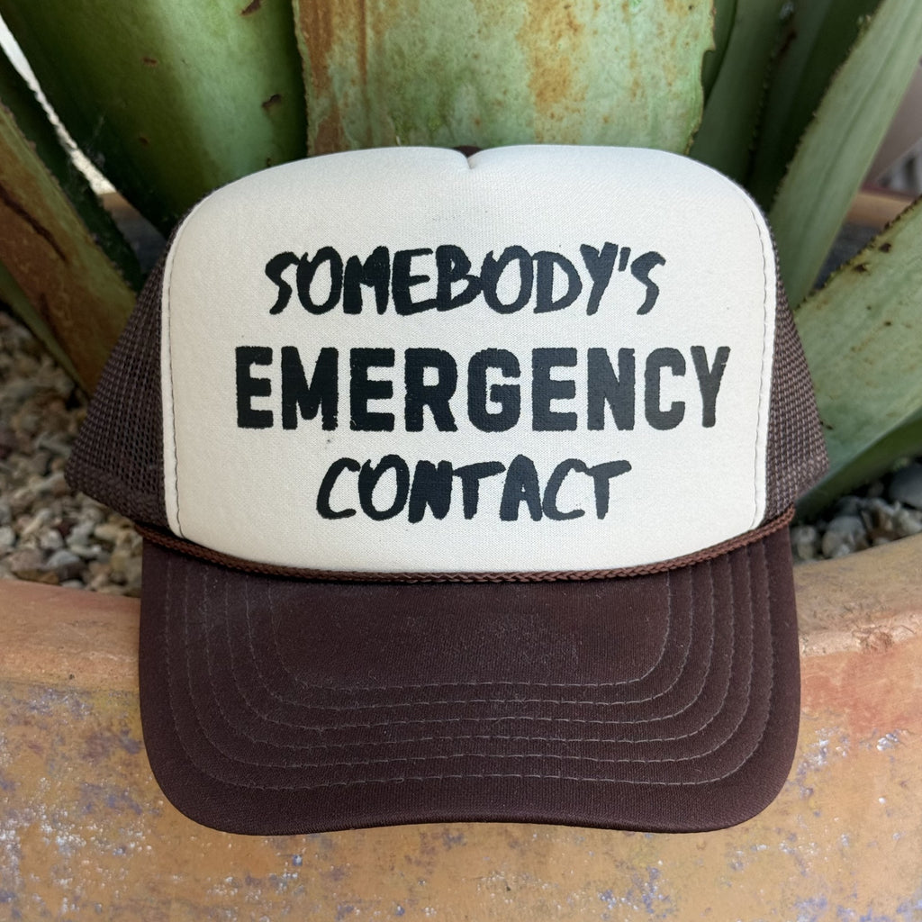 Women's Somebody's Emergency Contact Trucker Cap