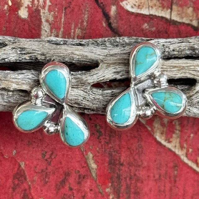 3 Teardrop Flower with Turquoise - T1449 - BLAIR'S Western Wear located in Marble Falls TX