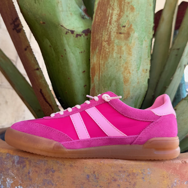 Women's Steve Madden Hot Pink 2-Tone Tennis Sneaker