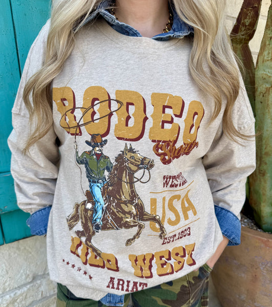 Women's Ariat Oversized Logo Sweatshirt