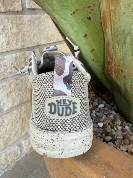 Men's Hey Dude Wally Burlebo Deer Taupe Camo Shoe