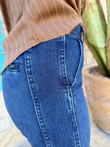 Women's Mid Rise Wide Leg Trouser Jean