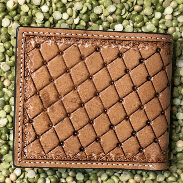 Men's Bifold Tooled Leather Wallet