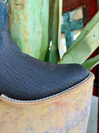 Men's Tony Lama Dark Chocolate Shark Square Toe Western Boots