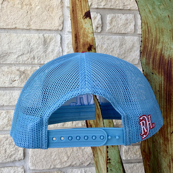 Men's Red Dirt Baby Blue Trucker Cap