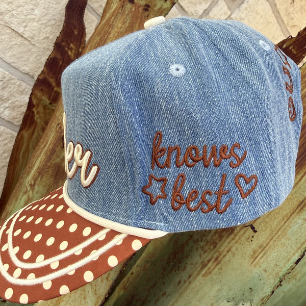 Women's Mother Knows Best Embroidered Cap