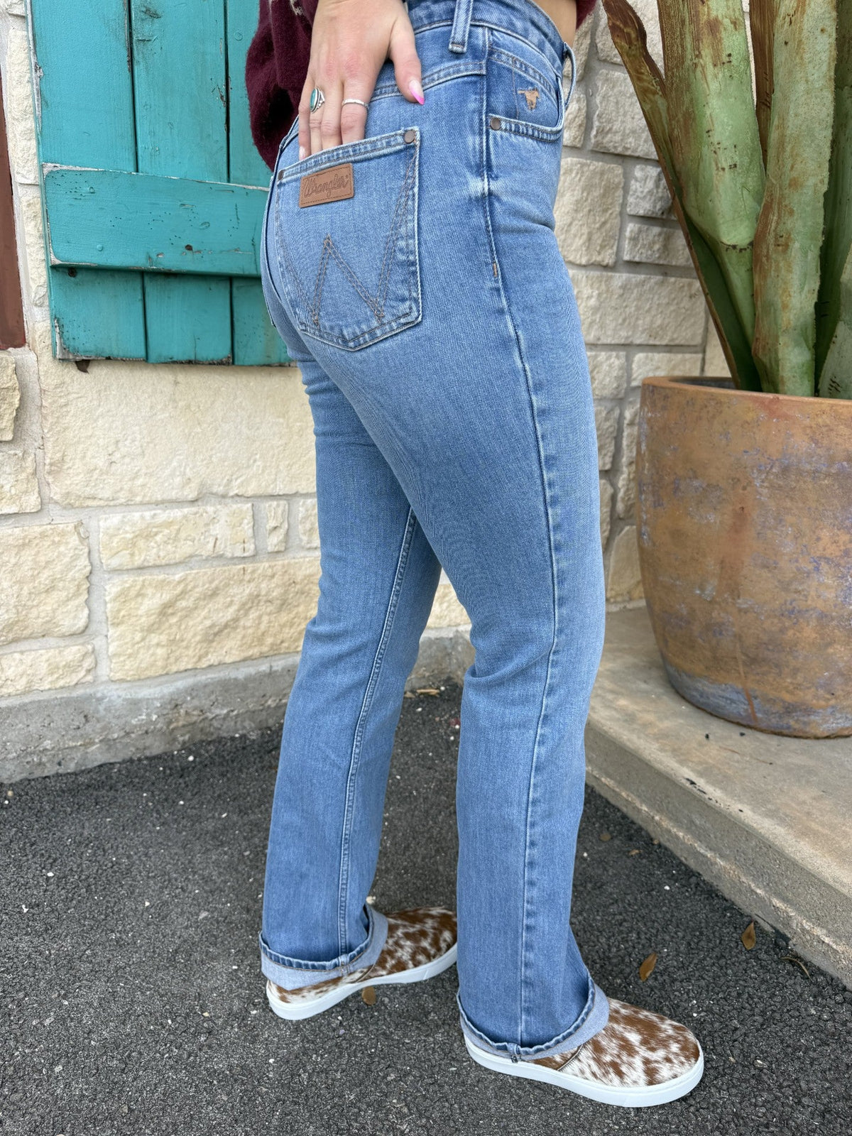 Women's Wrangler Light Wash Bootcut Jean