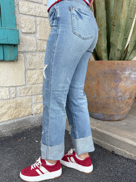 Ladies Distress Star Jean - 88915