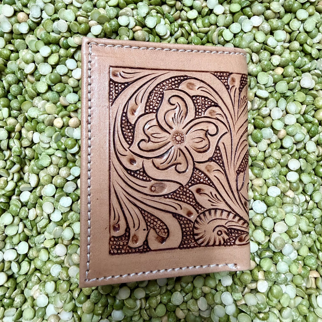 Men's Bifold Aztec-Inspired Beaded Wallet