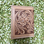 Men's Bifold Aztec-Inspired Beaded Wallet