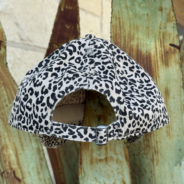 Women's Distressed Leopard Print Cap