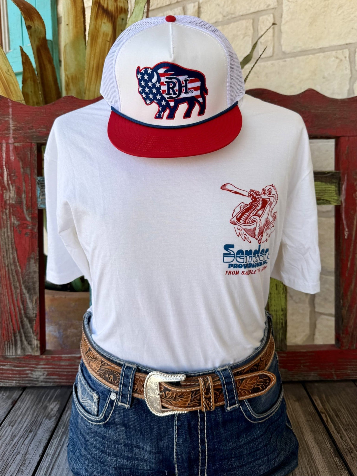 Men's Sendero Provisions From Saddle to Surf T-Shirt