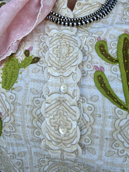 Ladies Cactus Top - NOPAL