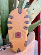 Infant Twisted X Brown Hook-and-Loop Moccasins