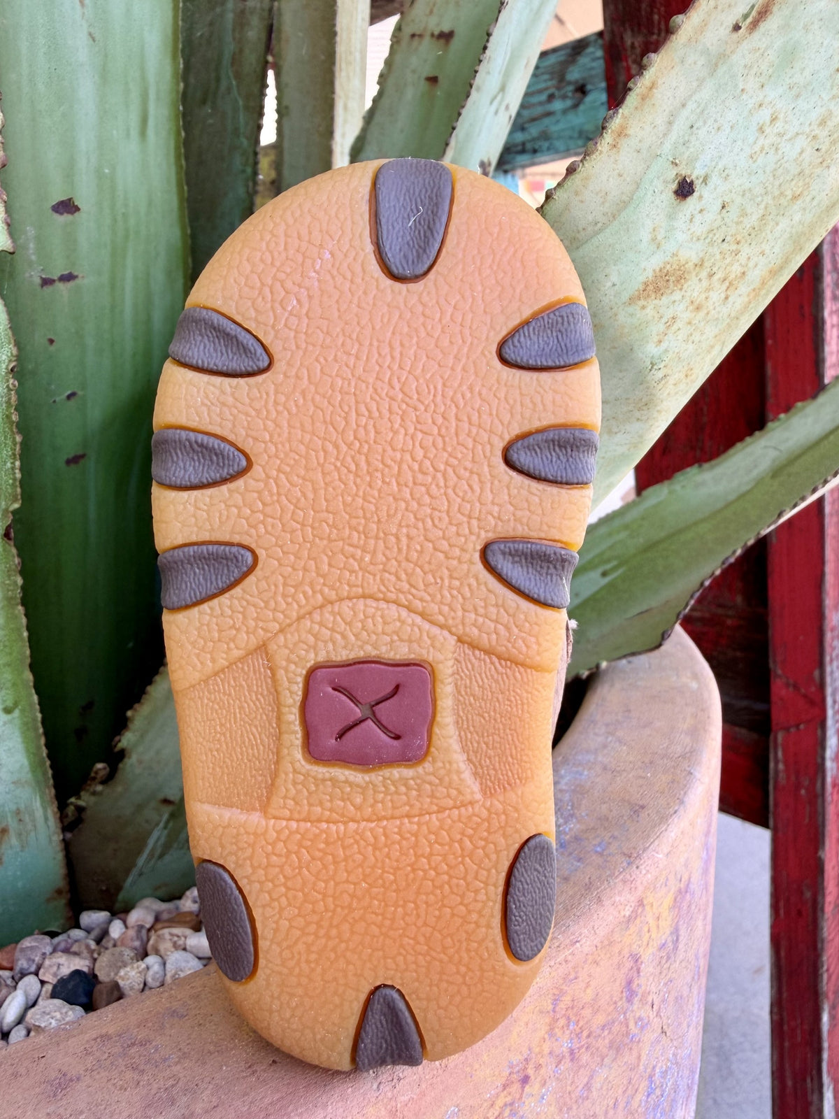 Infant Twisted X Brown Hook-and-Loop Moccasins