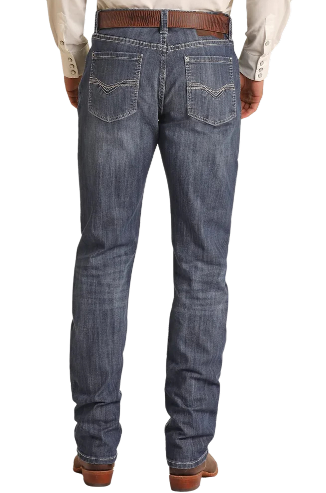 Rock & Roll Slim Stackable Double Boot Cut Jean