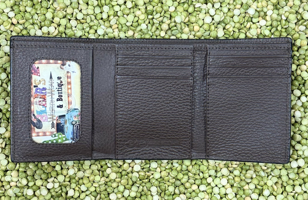 Men's Card Suits Trifold Checkbook Wallet