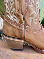 Women's Corral Brown Zip Western Short Bootie