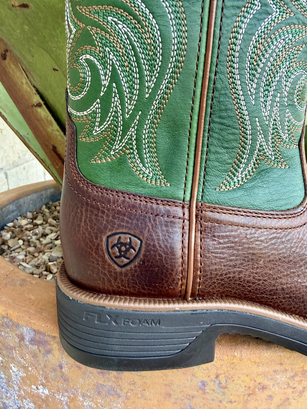 Men's Ariat Ranger Brown/Green Western Boots