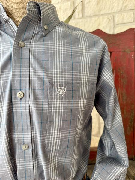 Men's Ariat Long Sleeve Plaid Shirt