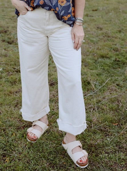 Off White Ladies Fashion Jean Pant HD9145CSS