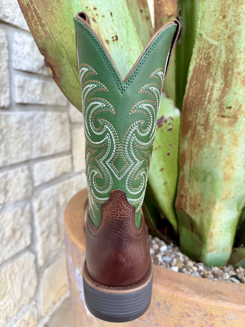 Men's Ariat Ranger Brown/Green Western Boots