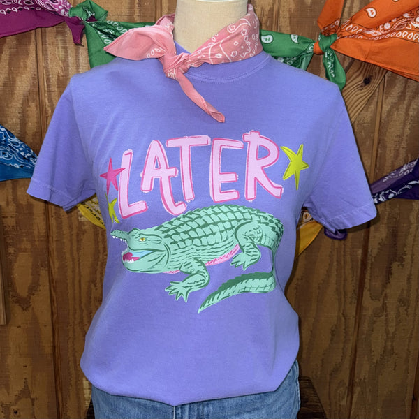 Women's Later Gator Retro Alligator Graphic Tee