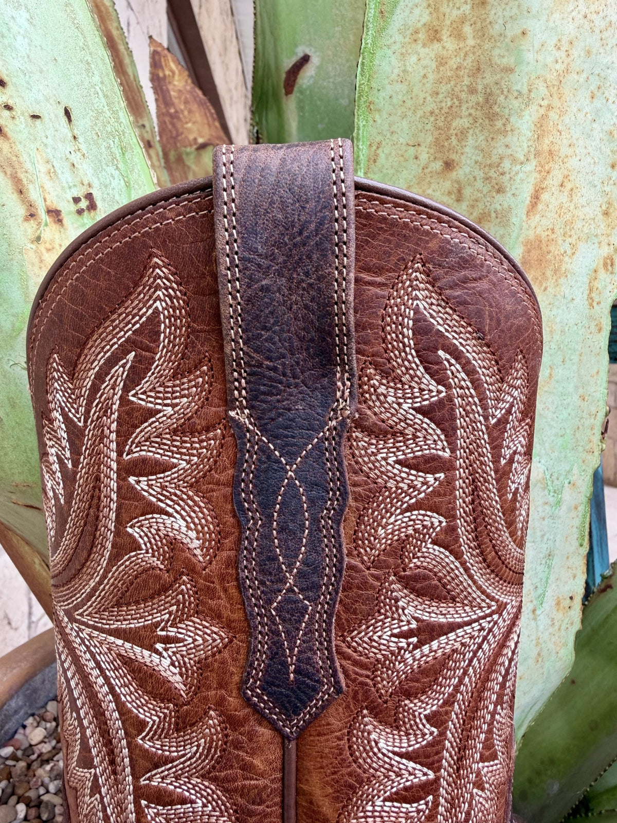 Men's Ariat Chocolate & Tan Square Toe Western Boots